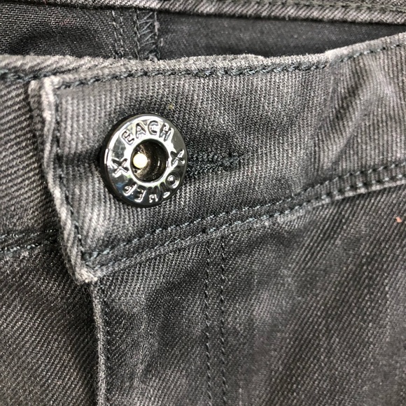 Each x Other Contrast Panel Moto Jeans Knee Slit - Picture 7 of 13